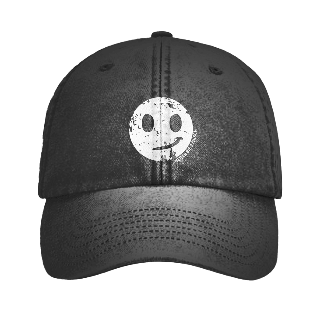 Heiter bis Zynisch Vintage Cap mit Smiley Logo