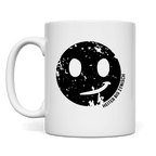 Heiter bis Zynisch Keramiktasse mit Smiley Logo