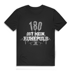 180 ist mein Ruhepuls Herren Premium Bio T-Shirt