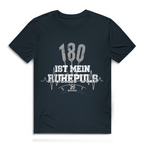 180 ist mein Ruhepuls Herren Premium Bio T-Shirt