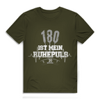 180 ist mein Ruhepuls Herren Premium Bio T-Shirt
