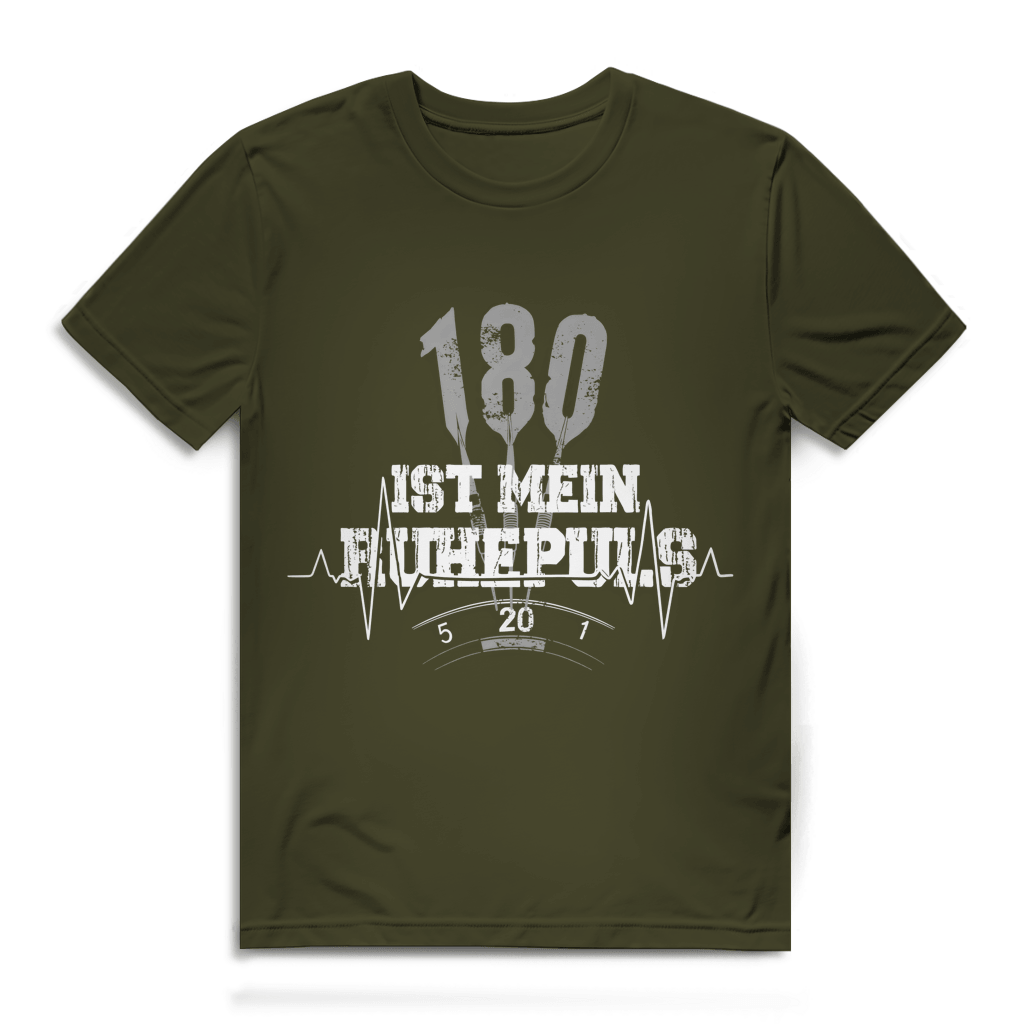 180 ist mein Ruhepuls Herren Premium Bio T-Shirt
