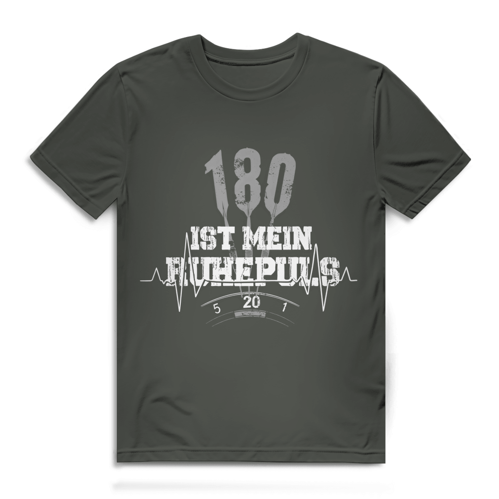 180 ist mein Ruhepuls Herren Premium Bio T-Shirt