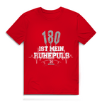 180 ist mein Ruhepuls Herren Premium Bio T-Shirt