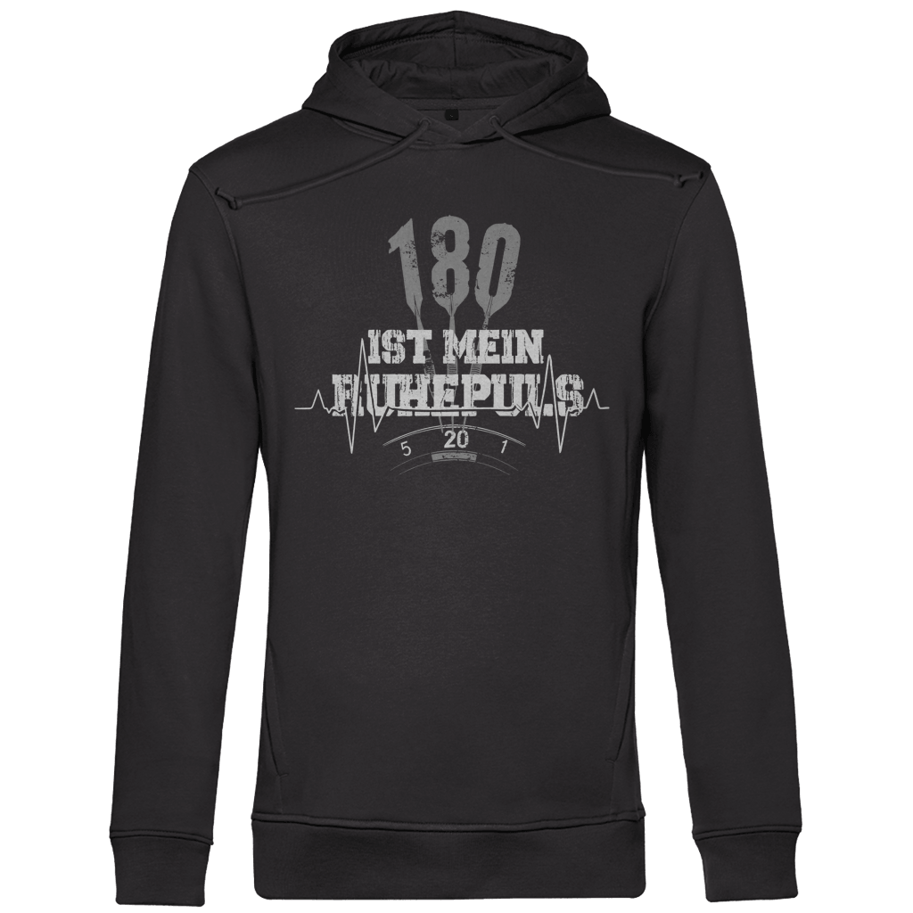 180 ist mein Ruhepuls Herren Premium Bio Hoodie