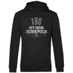 180 ist mein Ruhepuls Herren Premium Bio Hoodie