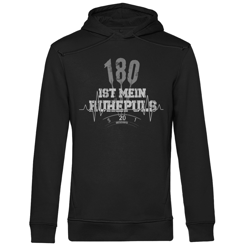 180 ist mein Ruhepuls Herren Premium Bio Hoodie