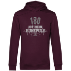 180 ist mein Ruhepuls Herren Premium Bio Hoodie