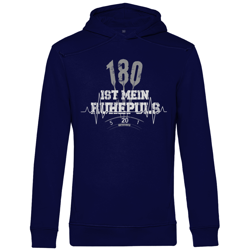 180 ist mein Ruhepuls Herren Premium Bio Hoodie
