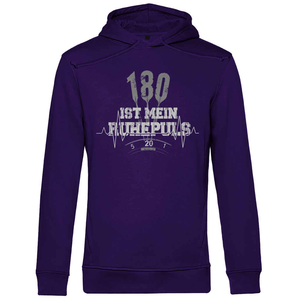 180 ist mein Ruhepuls Herren Premium Bio Hoodie