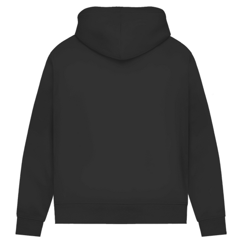 Hinteransicht des 180 ist mein Ruhepuls Damen Premium Bio Hoodies, stylisch und modern.