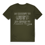 Du nennst es Bust Herren Premium Bio T-Shirt mit grungiger Typografie und Dart-Elementen.