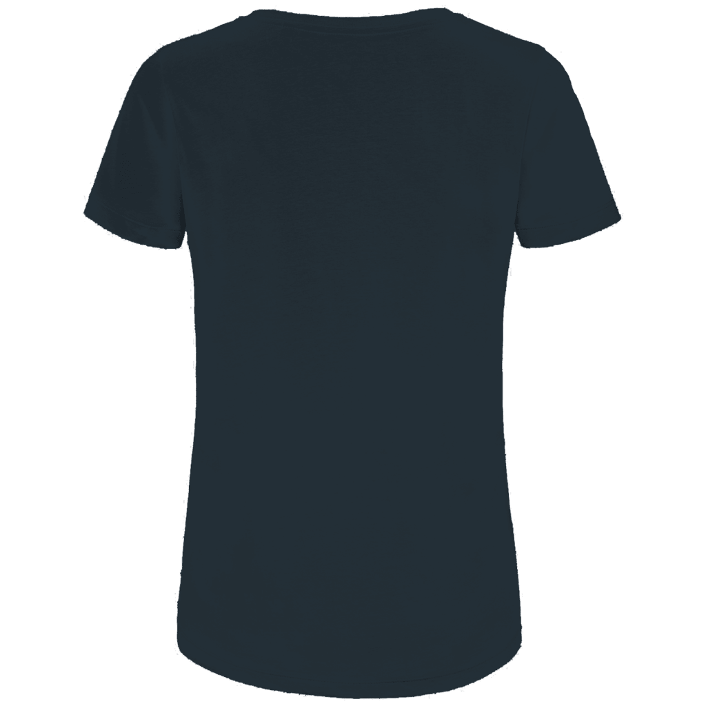 Du nennst es Bust Damen Premium Bio T-Shirt Rückansicht in dunkler Farbe
