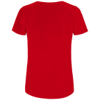 Du nennst es Bust Damen Premium Bio T-Shirt Rückansicht in leuchtendem Rot