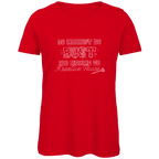 Du nennst es Bust Damen Premium Bio T-Shirt in roter Farbe mit humorvoller Aufschrift.