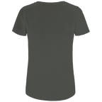 Du nennst es Bust Damen Premium Bio T-Shirt – Rückansicht des modischen T-Shirts in dunkler Farbe
