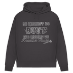 Du nennst es Bust Damen Premium Bio Hoodie mit kreativem Dart-Motiv in Grau.