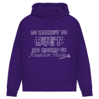 Du nennst es Bust Damen Premium Bio Hoodie in lila mit frechem Aufdruck