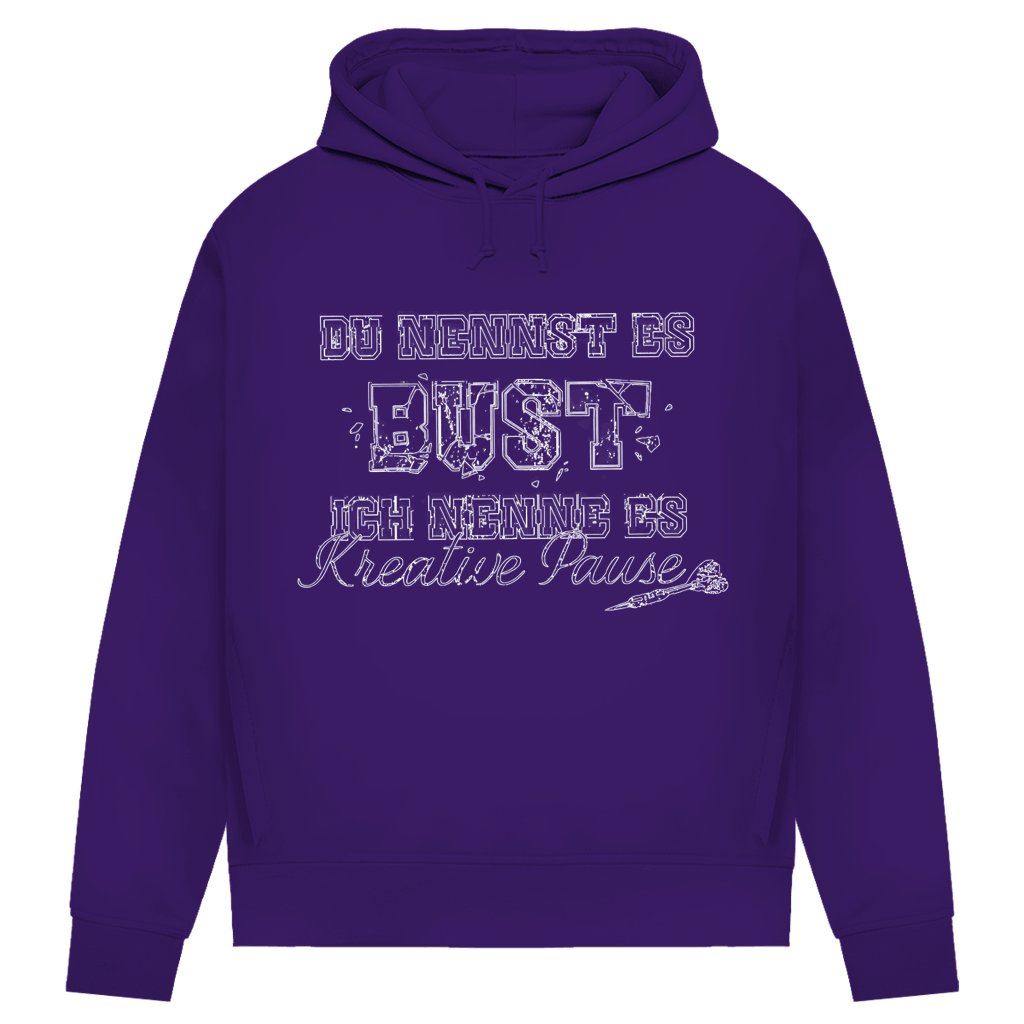 Du nennst es Bust Damen Premium Bio Hoodie in lila mit frechem Aufdruck