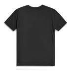 Rückansicht des 180 ist mein Ruhepuls Herren Premium Bio T-Shirts in schwarz.