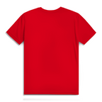 180 ist mein Ruhepuls Herren Premium Bio T-Shirt Rückansicht in leuchtendem Rot