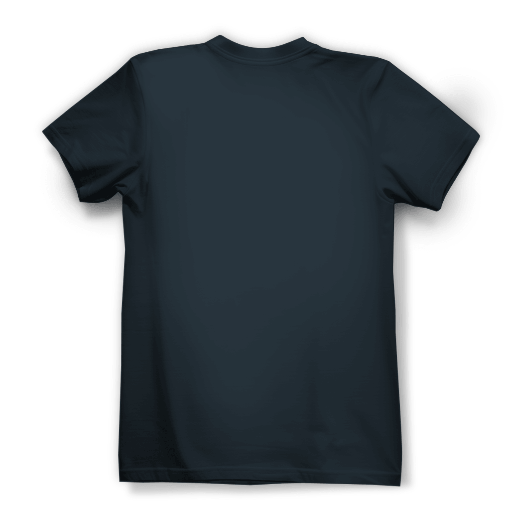 Rückansicht des 180 ist mein Ruhepuls Damen Premium Bio T-Shirts in dunkler Farbe, schlichte Gestaltung.