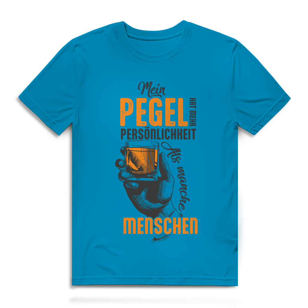 Mein Pegel hat mehr Persönlichkeit – Herren Premium Bio T-Shirt