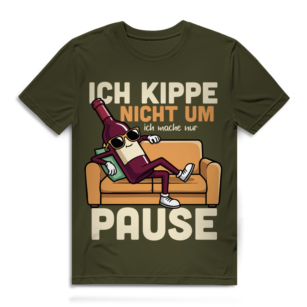 Ich kippe nicht um, ich mache Pause – Herren Premium Bio T-Shirt