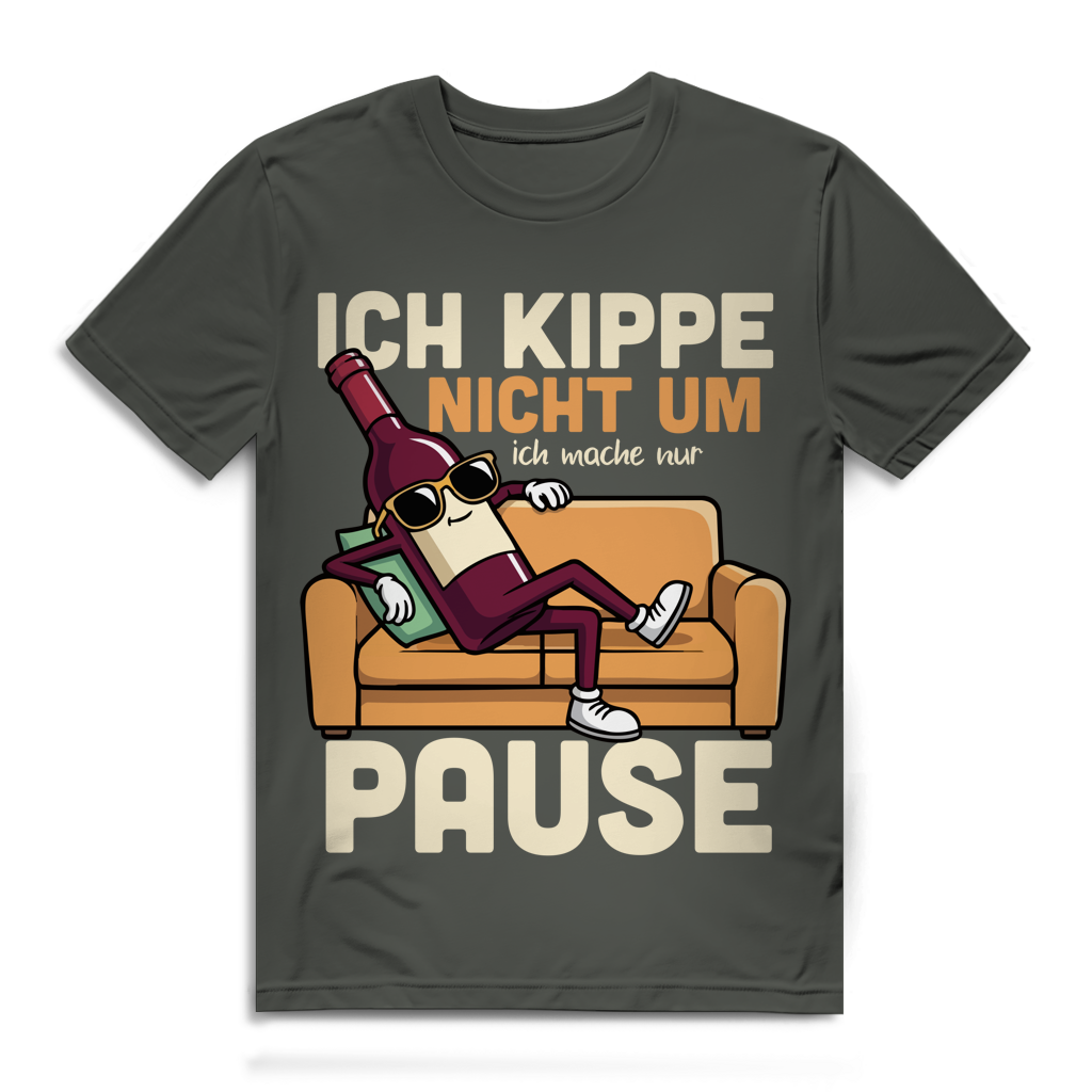 Ich kippe nicht um, ich mache Pause – Herren Premium Bio T-Shirt