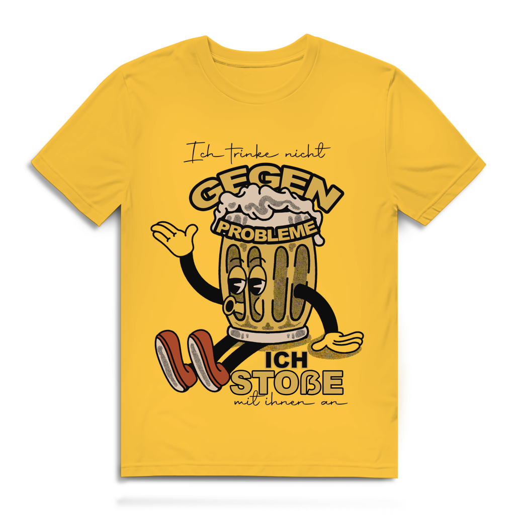 Ich trinke nicht gegen Probleme – Herren Premium Bio T-Shirt