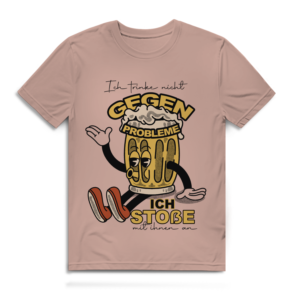 Ich trinke nicht gegen Probleme – Herren Premium Bio T-Shirt