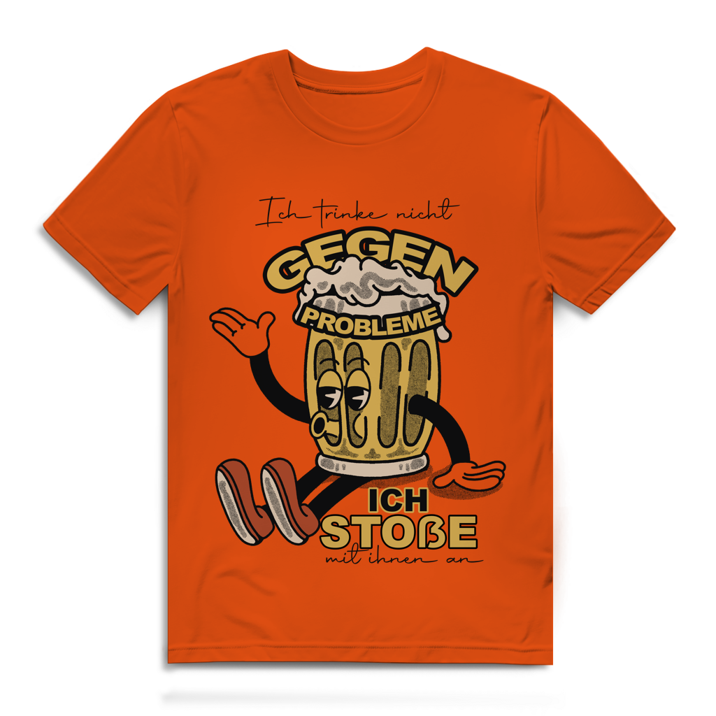Ich trinke nicht gegen Probleme – Herren Premium Bio T-Shirt