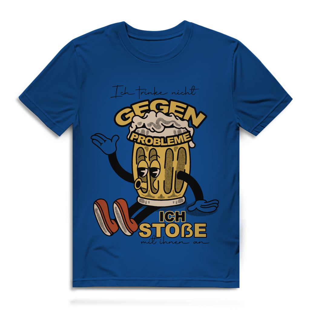 Ich trinke nicht gegen Probleme – Herren Premium Bio T-Shirt
