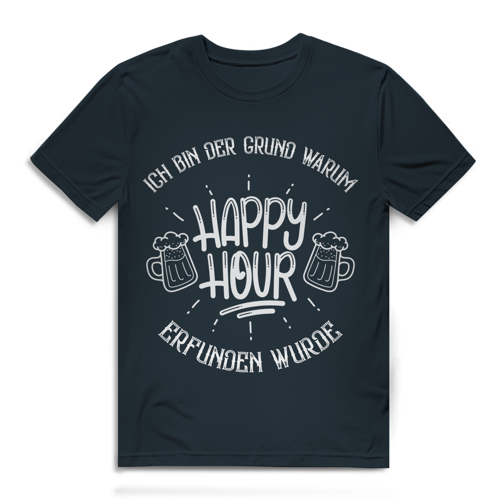 Herren Premium Bio T-Shirt Ich bin der Grund, warum Happy Hour erfunden wurde