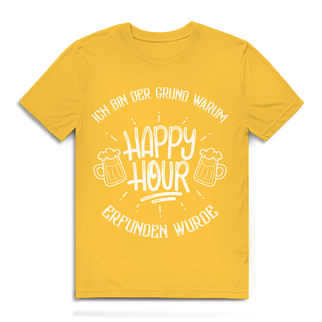 Herren Premium Bio T-Shirt Ich bin der Grund, warum Happy Hour erfunden wurde