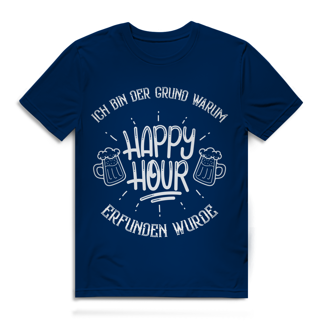 Herren Premium Bio T-Shirt Ich bin der Grund, warum Happy Hour erfunden wurde