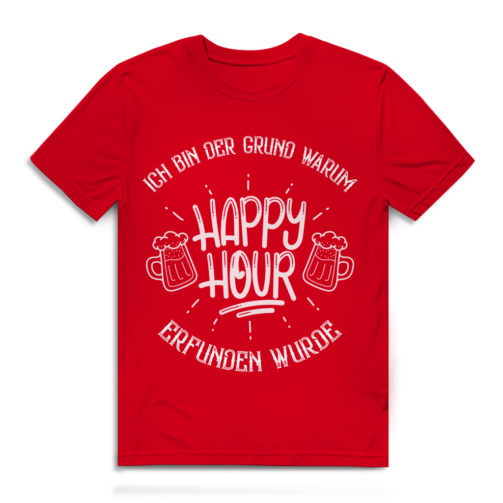 Herren Premium Bio T-Shirt Ich bin der Grund, warum Happy Hour erfunden wurde