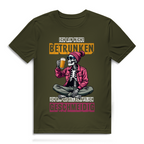 Herren Premium Bio T-Shirt Ich bin nicht betrunken. Ich bin gesellschaftlich geschmeidi