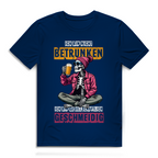 Herren Premium Bio T-Shirt Ich bin nicht betrunken. Ich bin gesellschaftlich geschmeidi