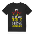 Herren Premium Bio T-Shirt Ich bin nicht gesellig. Ich bin flüssig sozialisiert