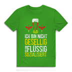 Herren Premium Bio T-Shirt Ich bin nicht gesellig. Ich bin flüssig sozialisiert