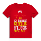 Herren Premium Bio T-Shirt Ich bin nicht gesellig. Ich bin flüssig sozialisiert