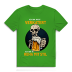 Herren Premium Bio T-Shirt Ich bin nicht verkatert. Ich bin in Reha mit Stil