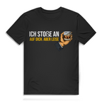Herren Premium Bio T-Shirt Ich stoße an – auf dich. Aber leise