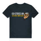 Herren Premium Bio T-Shirt Ich stoße an – auf dich. Aber leise