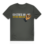Herren Premium Bio T-Shirt Ich stoße an – auf dich. Aber leise