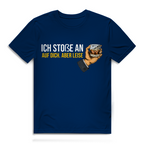Herren Premium Bio T-Shirt Ich stoße an – auf dich. Aber leise