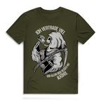 Herren Premium Bio T-Shirt Ich vertrage viel. Vor allem dich besser mit Alkohol