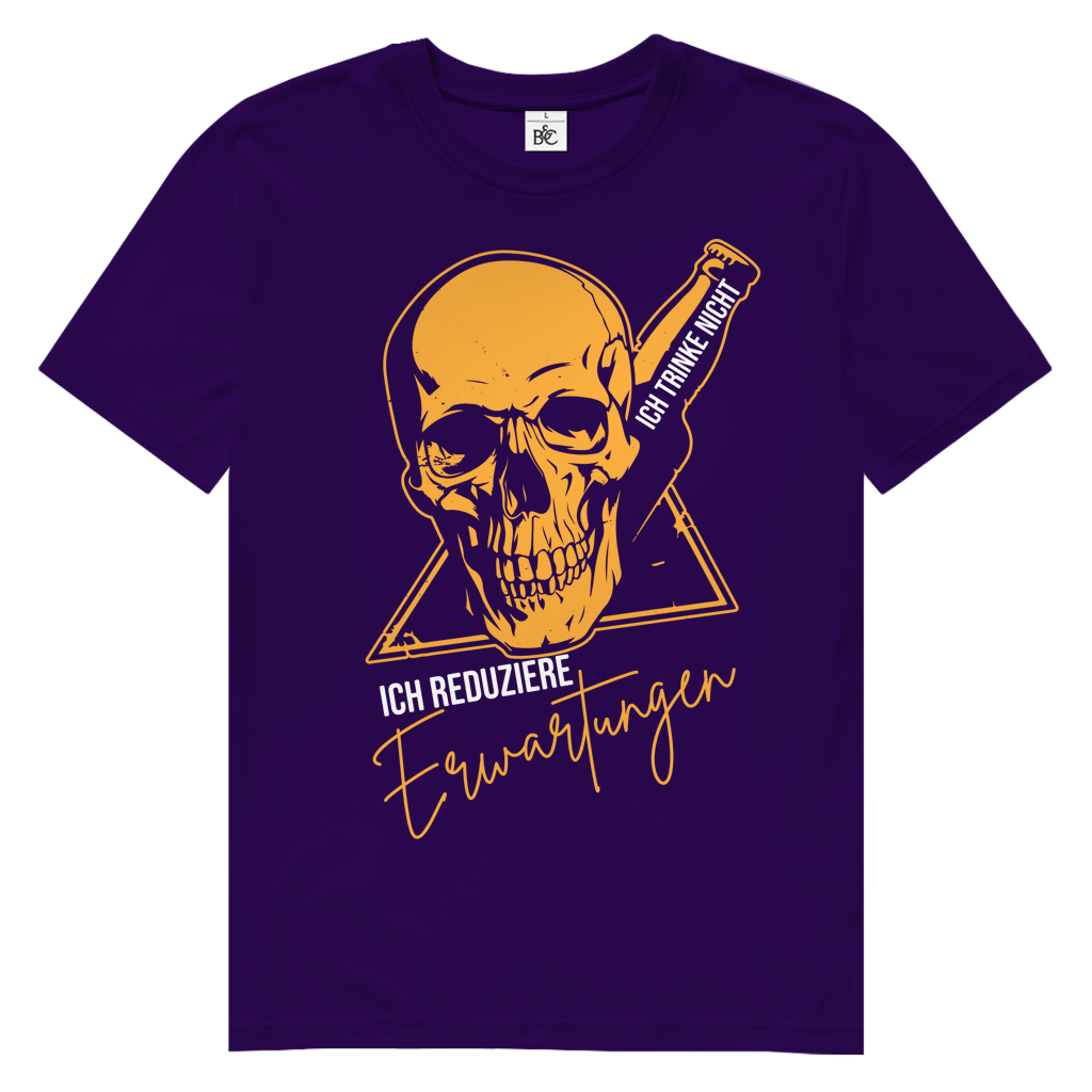 Herren Premium Bio T-Shirt Ich trinke nicht. Ich reduziere Erwartungen