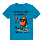 Herren Premium Bio T-Shirt Ich trinke nicht, um zu vergessen – ich trinke, weil ich's e